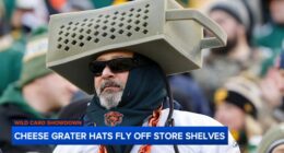 NFL news: Cheese-grater hats fly off store shelves as Chicago Bears fans gear up for Green Bay Packers playoff matchup
