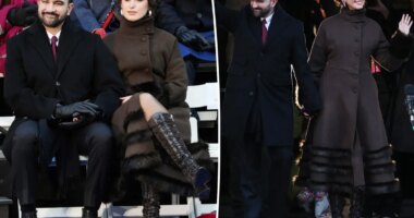 NYC Mayor Zohran Mamdani’s wife, Rama Duwaji, bundles up in fur-trimmed coat and lace-up boots at inauguration