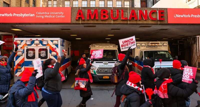 NYC hospital accuses nurses’ union of seeking protections for workers arriving drunk, high as strike begins