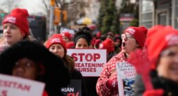 NYC hospital warns striking nurses they'll lose health benefits as work stoppage drags on