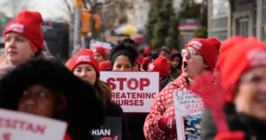 NYC hospital warns striking nurses they'll lose health benefits as work stoppage drags on