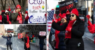 NYC nurses union lowers demand for raises in 2nd week of strike