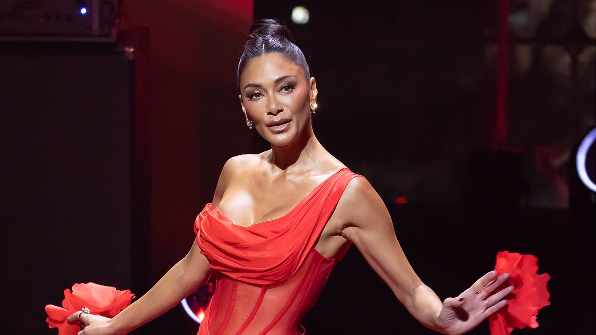 Nicole Scherzinger sizzles in glamorous red gown at starry AHA event