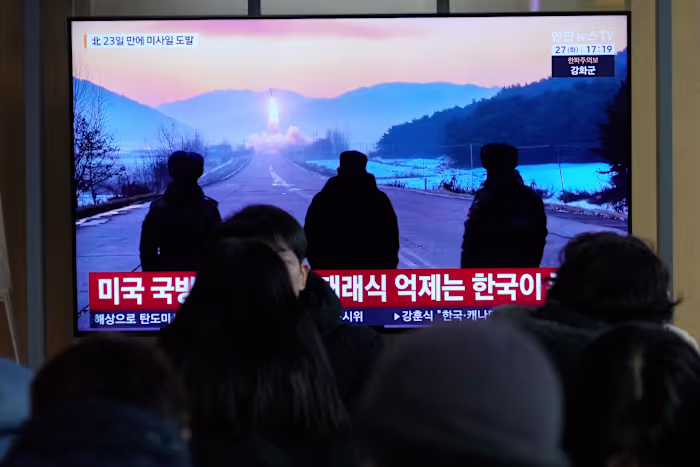 North Korea launches suspected ballistic missiles toward the sea, neighbors say