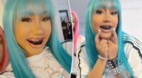 North West, 12, shows off new bridge piercing, blackened teeth and 106-carat diamond pendant in new TikTok videos