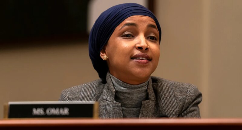 Omar approached at town hall and sprayed with unknown substance