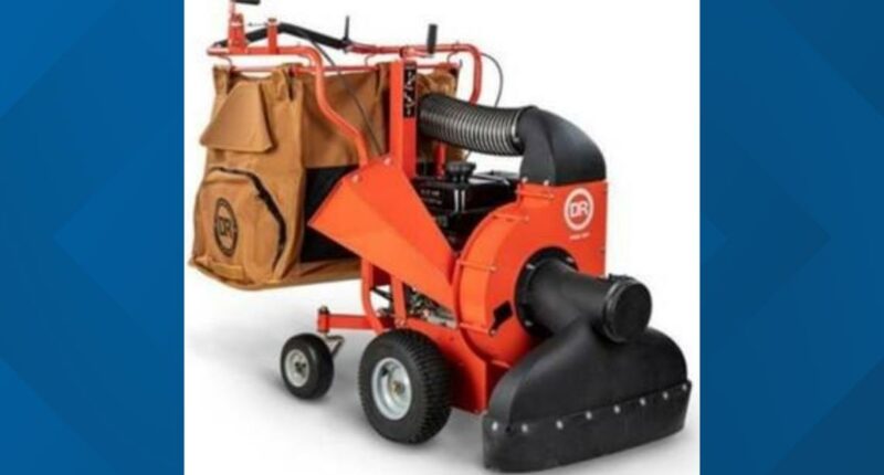Over 60,000 DR Power leaf vacuums recalled for laceration hazard