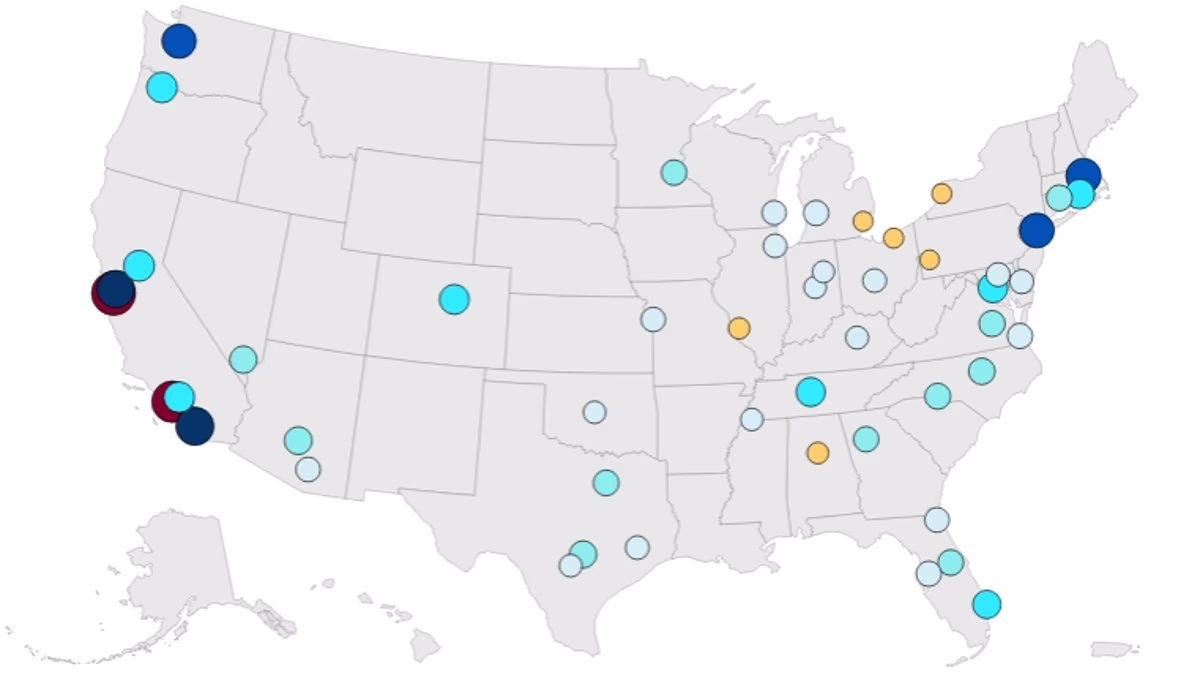Over HALF of US metros are seeing home prices fall