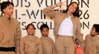 PHARRELL WILLIAMS’ WIFE HELEN LASICHANH AND KIDS SUPPORT HIM AT LOUIS VUITTON PARIS SHOW