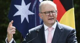 Prime Minister Anthony Albanese speaks at the 2026 Australian of the Year awards morning tea at The Lodge in Canberra on Sunday 25 January 2026.