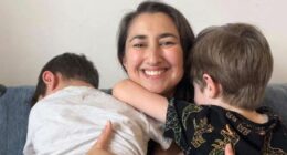 Kerith Whittigan, 43, from Melbourne says she has noticed how tanned the skin of her son Elliot, seven, is becoming, despite sending him to school wearing sunscreen.