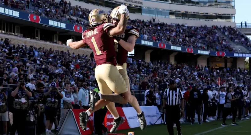 Parachutist at Armed Forces Bowl Gets Caught On Wire In Scary Pregame Moment
