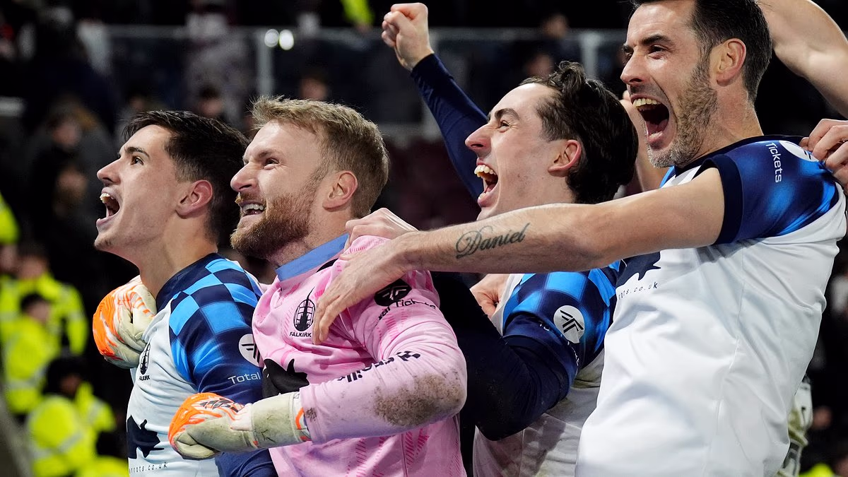 Parkinson pops up to be the hero as brave Bairns hold their nerve to dump out Hearts in a shoot-out