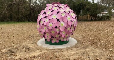 Pendleton King Park receives 'Hydrangeas', first art installation after Helene