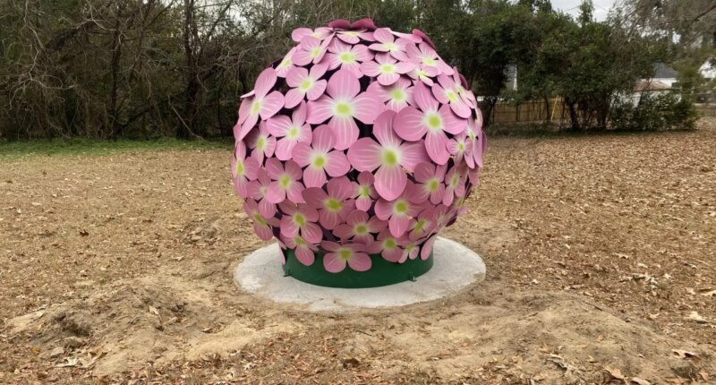 Pendleton King Park receives 'Hydrangeas', first art installation after Helene