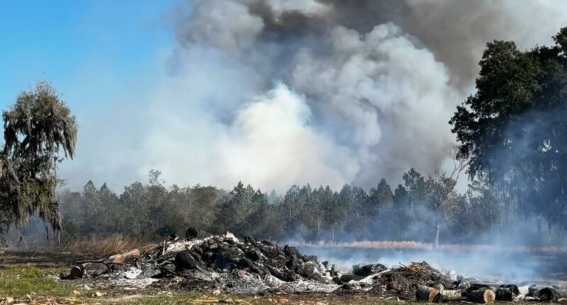 Planned burn gets out of control in St. Johns County, prompting large response