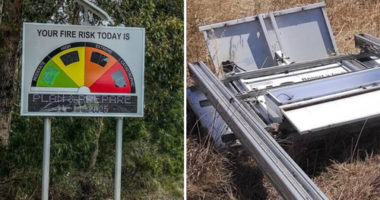 Unknown thieves in the town of Koonoomoo cut down the automated sign yesterday.