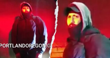 Portland police release photos of suspect accused of shooting 2 officers