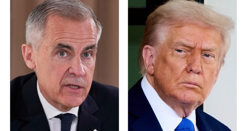 President Donald Trump threatens Canada with 100% tariff over its China trade deal, escalates feud with Prime Minister Mark Carney