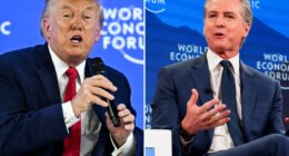 President Trump blasts Gov. 'Newscum' for 'embarrassing' US at Davos while California crumbles