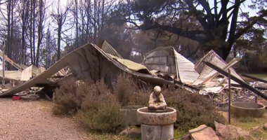 Jamie and Ann Laherty-Hunt's home of more than a decade was gone when the fire quickly approached Ruffy.