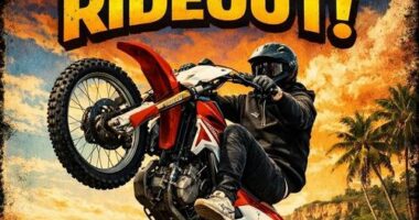 Flyer advertising mass e-bike rideout in Sydney