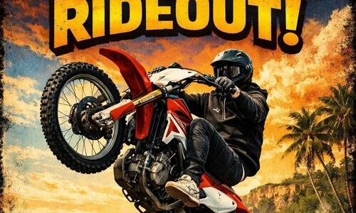 Flyer advertising mass e-bike rideout in Sydney