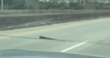 Residents report piece of metal protruding from US-278 bridge