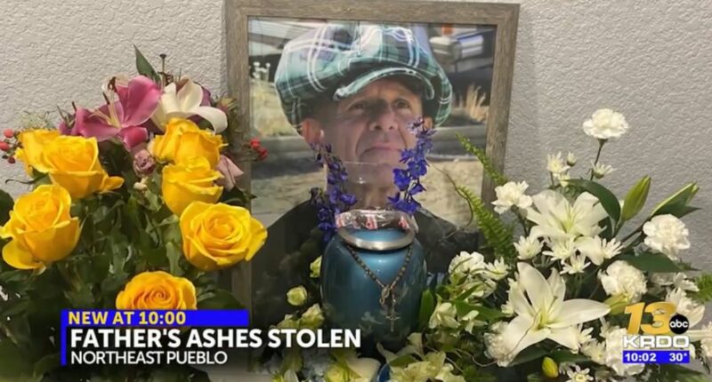 'Return my father's ashes': Thieves took cancer patient's remains from daughter's home and nothing else in targeted break-in, cops say