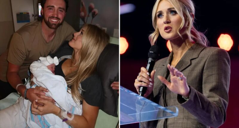 Riley Gaines wraps infant daughter in bulletproof blanket due to threats