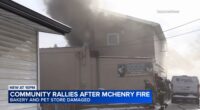 Riverside bakery fire in McHenry, Illinois: Flames damage Riverside Bake Shop, Reese's Barkery and Pawtique; firefighter injured