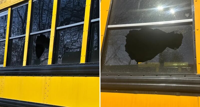 Rock thrown at school bus on NJ Turnpike fractures skull of 8-year-old girl