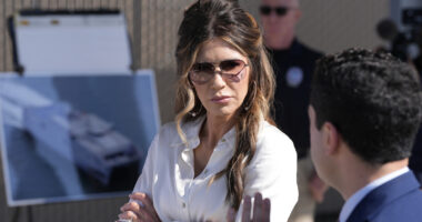 Rumored Lovers Kristi Noem & Corey Lewandowski Don't Even Bother To Sit Apart At Work