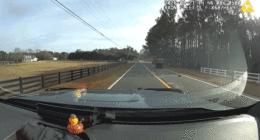 The high-speed chase ended with the teen crashing the SUV.