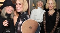 Sarah Paulson debuts tattoo dedicated to Diane Keaton on late actress’ 80th birthday