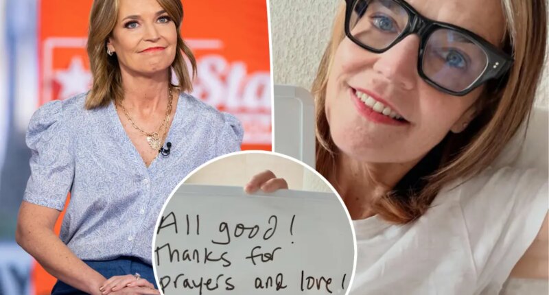 Savannah Guthrie gives a health update after undergoing vocal cord surgery