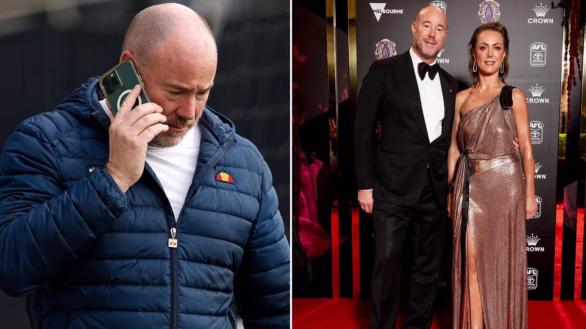 Shock twist in footy 'd*** pic' scandal as Carlton boss Luke Sayers is sued by wife for defamation