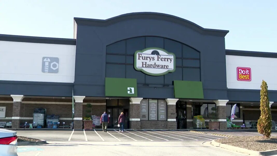 Snow on the way and shoppers at the hardware store tough sledding