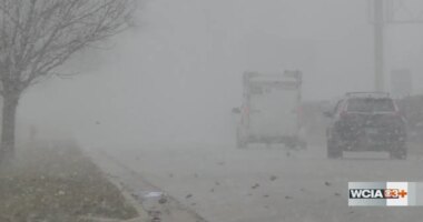 Snow squall causes power outages, school closings in Central IL