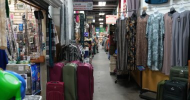 A view of the 24 Somali Mall in Minneapolis, Thursday, Jan. 15, 2026. (AP Photo/Abbie Parr)