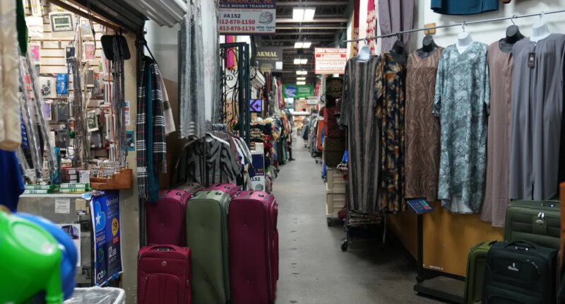 A view of the 24 Somali Mall in Minneapolis, Thursday, Jan. 15, 2026. (AP Photo/Abbie Parr)