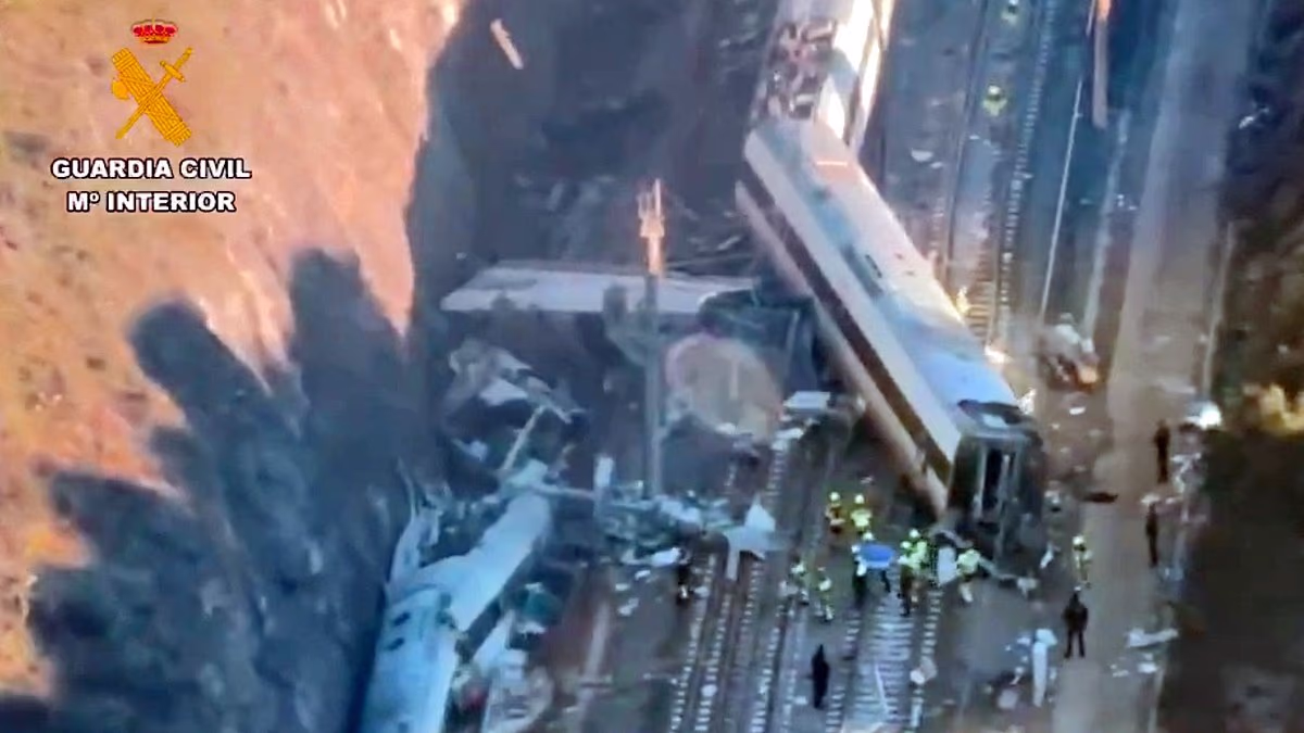 Spanish train disaster victims flew through windows and were found hundreds of yards away, with more than 39 feared dead - as mystery over what caused 'truly strange' crash grows