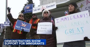 St. Charles demonstrators rally to support ban on federal immigration enforcement agencies, denounce ICE and Border Patrol