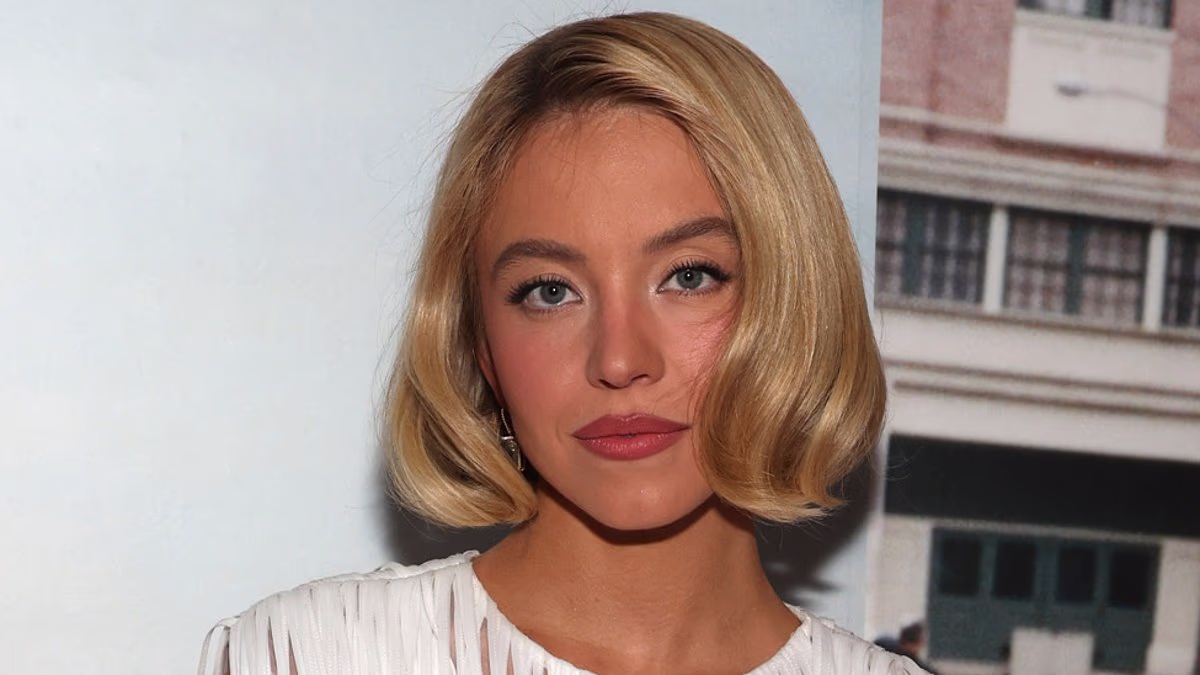 Sydney Sweeney turns heads in a white mini dress