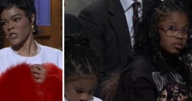 TEYANA TAYLOR MAKES SNL DEBUT WITH HER KIDS IN THE AUDIENCE