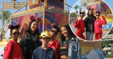 THE COMBS TWINS SPEND A FUN DAY AT DISNEYLAND WITH KIMORA LEE SIMMONS AND HER KIDS
