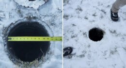 Teen gets stuck in 11-inch wide drain pipe while sledding on Kansas golf course