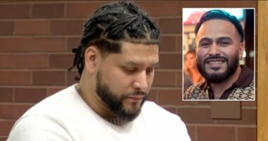 'They were friends': Man fatally shot next-door neighbor through the wall and the victim's couch with Winchester 9mm Luger as he sat eating dinner, police say