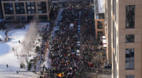Thousands march through Minneapolis, swarm Target Center demanding ICE removal from Minnesota