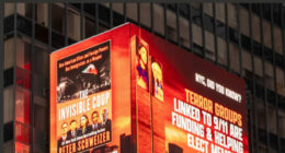 Times Square Billboard for ‘The Invisible Coup’ Delivers Terror-Funding Bombshell